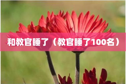 和教官睡了（教官睡了100名）