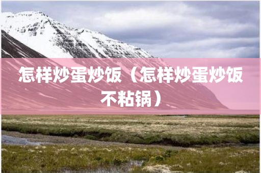怎样炒蛋炒饭（怎样炒蛋炒饭不粘锅）