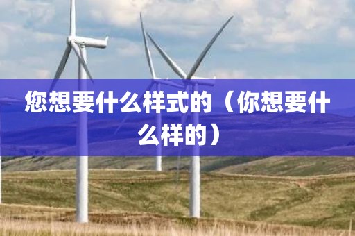 您想要什么样式的(你想要什么样的)