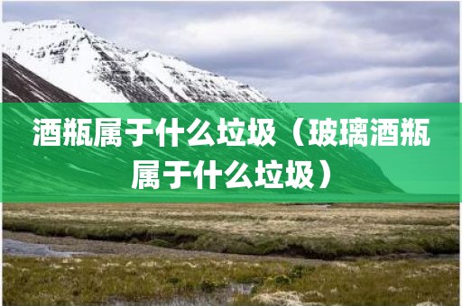 酒瓶属于什么垃圾（玻璃酒瓶属于什么垃圾）