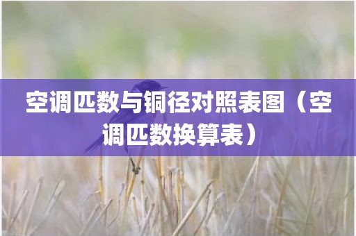空调匹数与铜径对照表图（空调匹数换算表）