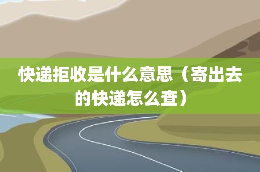 快递拒收是什么意思（寄出去的快递怎么查）