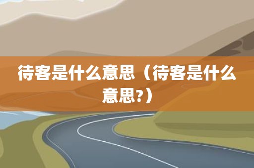 待客是什么意思（待客是什么意思?）