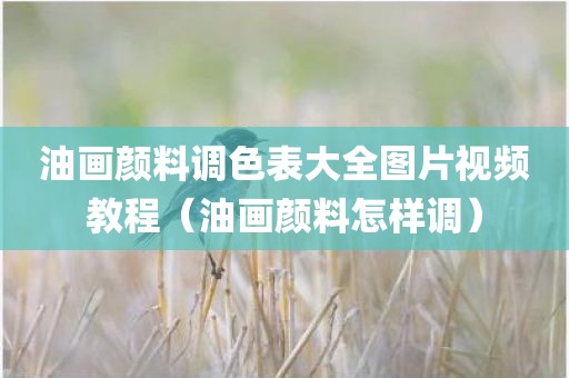 油画颜料调色表大全图片视频教程（油画颜料怎样调）