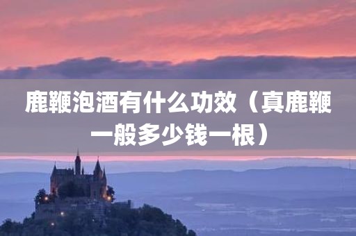 鹿鞭泡酒有什么功效(真鹿鞭一般多少钱一根)