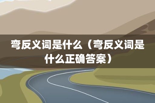弯反义词是什么（弯反义词是什么正确答案）