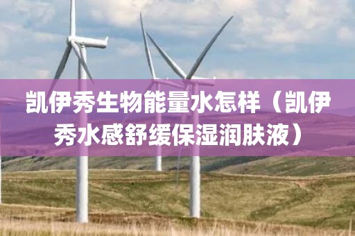 凯伊秀生物能量水怎样（凯伊秀水感舒缓保湿润肤液）