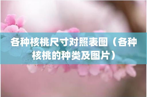 各种核桃尺寸对照表图（各种核桃的种类及图片）