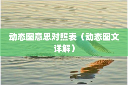 动态图意思对照表（动态图文详解）