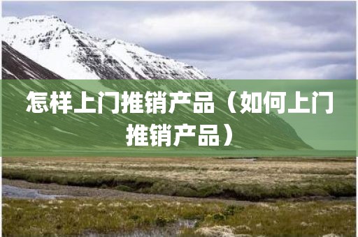 怎样上门推销产品（如何上门推销产品）