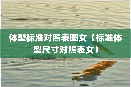 体型标准对照表图女（标准体型尺寸对照表女）