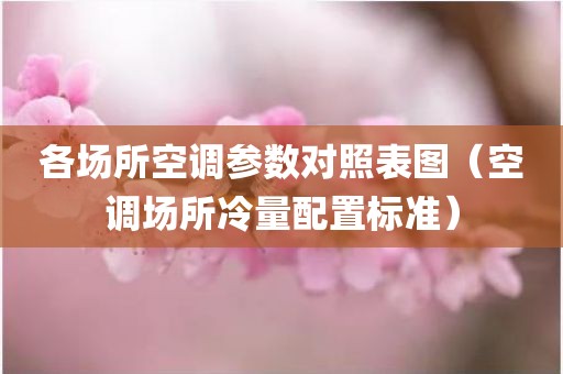 各场所空调参数对照表图（空调场所冷量配置标准）