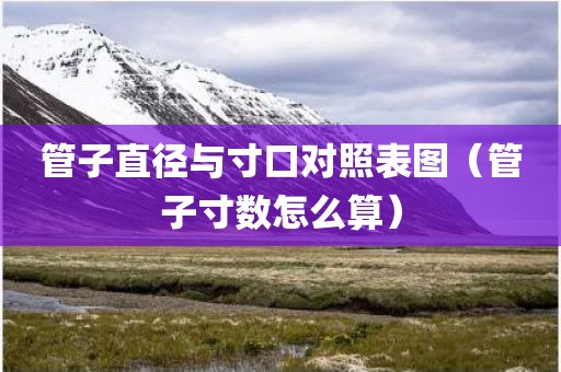 管子直径与寸口对照表图（管子寸数怎么算）