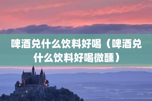 啤酒兑什么饮料好喝（啤酒兑什么饮料好喝微醺）